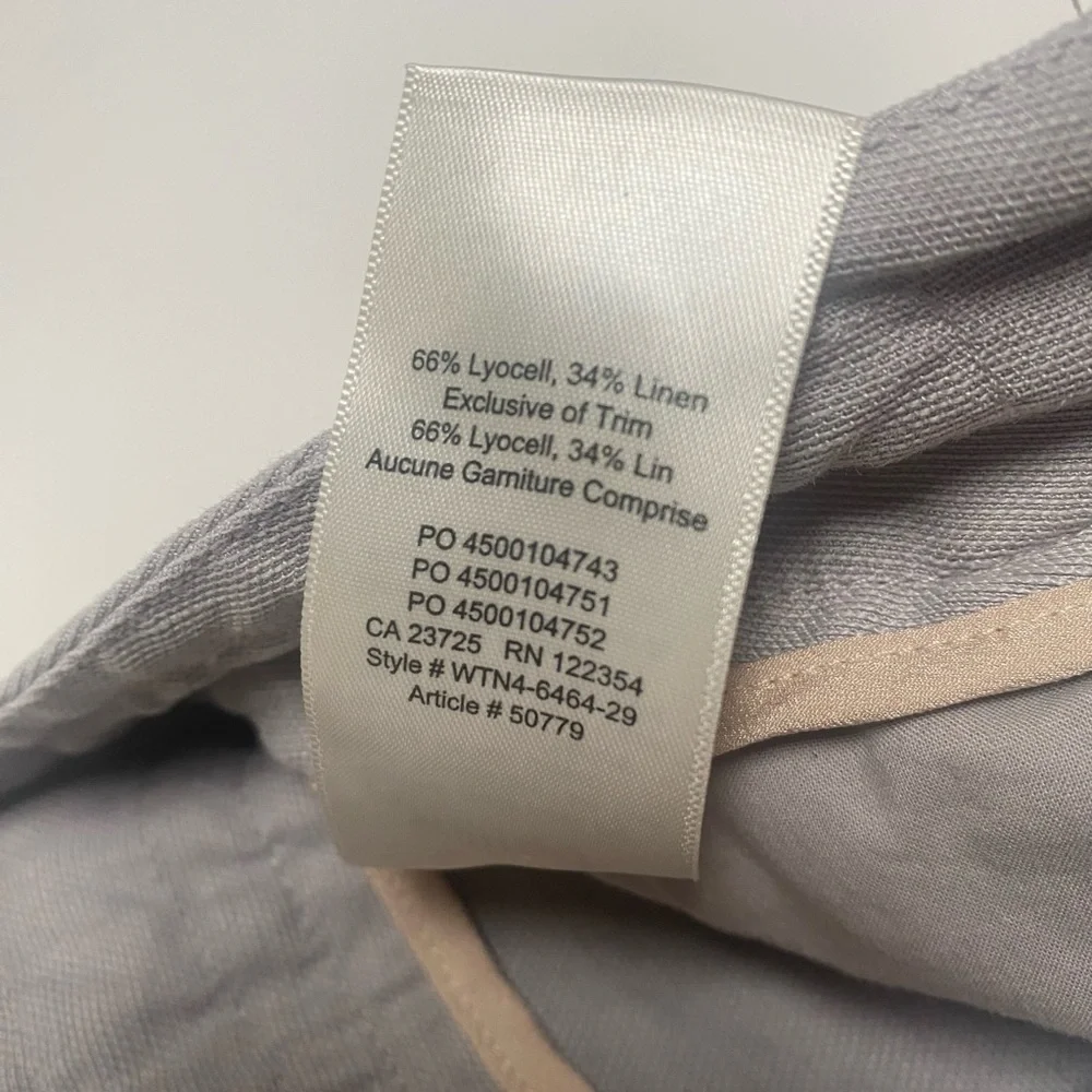 Wilfred Allant‎ Linen Grey Pants Drawstring Waist